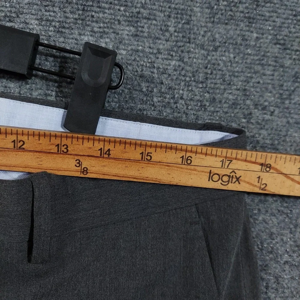 Polo Ralph Lauren Suit Pants Mens 35x30 Gray Stretch Wool‎ Blend Dress Formal
